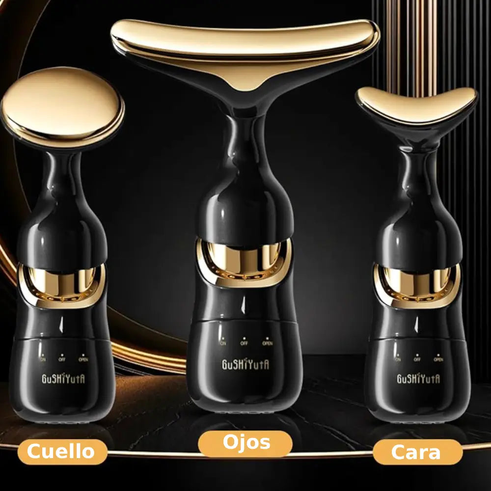 Relaxia™ | Masajeador Facial 3 en 1 - Antiarrugas y Piel Radiante