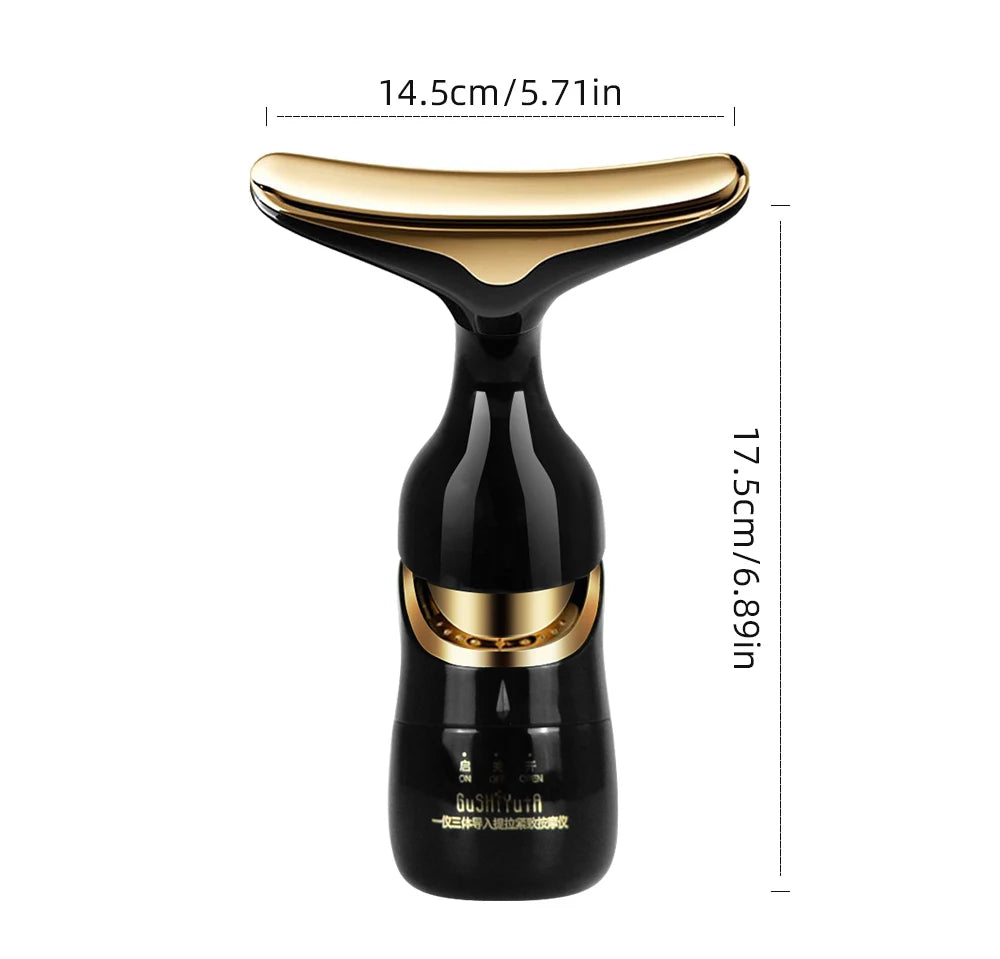 Relaxia™ | Masajeador Facial 3 en 1 - Antiarrugas y Piel Radiante